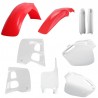 Kit Plasticos Honda CR125 (91-92) CR250 (90-91) BLANCO-ROJO